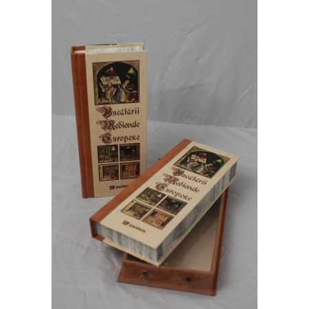 Paideia Medieval european kitchens_insert handmade paper_leather book spine Imprimate pe hartie manuala 240,00 lei