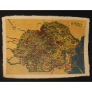 Hărți România imprimate pe hârtie manuală - A3