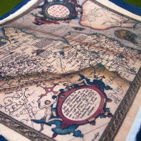 Hărți România imprimate pe piele - A3