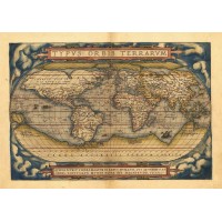 Hărți - Atlas Ortelius - World-hârtie manuală - A3