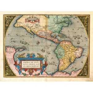 Cadouri Alese Hărți - Atlas Ortelius - America -hârtie manuală - A3 Cadouri culturale 79,00 lei